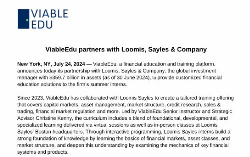 Loomis VEdu Partnership